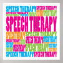 Colorful Speech Therapy posters