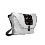 Colorful stick figure crayon type drawing bl courier bag
