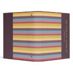 Colorful Stripes binder