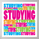 Colorful Studying Print