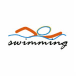 Colorful Swim Symbol Photo Cutouts