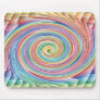 Colorful swirl pattern mousepad
