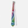 Colorful swirl patterned tie