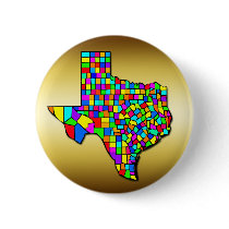 COLORFUL TEXAS COUNTIES MAP PINS