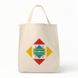 colorful triangles canvas bags
