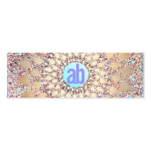Colorful, Unique and Festive Monogrammed Glitter Business Cards