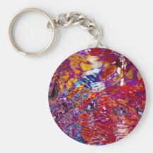 Colorful Waters Abstract Photograph Key Chain