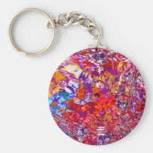 Colorful Waters Abstract Photograph Key Chains