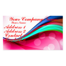 Colorful Waves 4 Business Cards