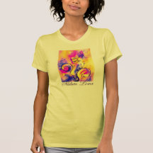 COLORFUL WHIMSICAL FLOWERS  NATURE LOVER T-SHIRTS