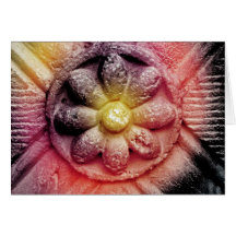 colorized flower greeting card