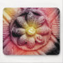 colorized flower mouse mat