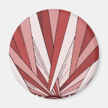 Colorized Red Sunrise Fridge Magnets
