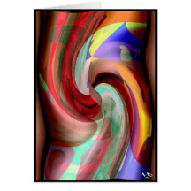 COLORS COLLIDE  #08A/C/481 GREETING CARDS