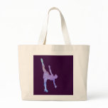 Colorwashed Arabesque Figure Skater Tote Bag