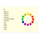 colorwheel, 1, Address 1, Address 2, Contact 1,... Business Cards