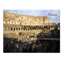 colosseum à l'intérieur carte postale