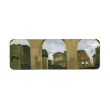 Colosseum Seen through the Arcades, Rome, Italy Return Address Label