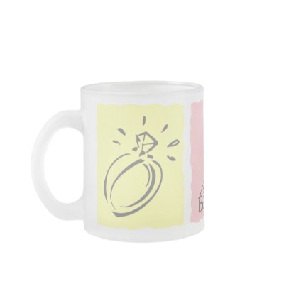 Colour Block Bride Mug by pinkinkart