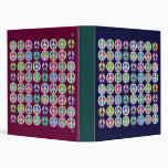 Colour Block Peace Notebook 3 Ring Binder