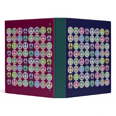 Colour Block Peace Notebook by WorldPeaceSigns
