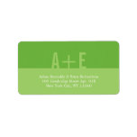 Colour Blocks Address Labels (Lime)
