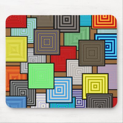 Colour Blocks Mousepad by RedRider08