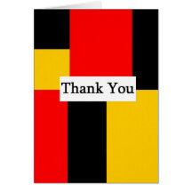 Colour Blocks Thank You Card