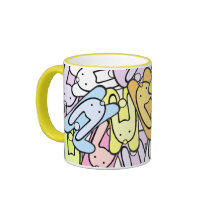 colour bunnies mugs