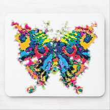 colour.butterfly mouse pad