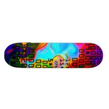 colour by numbers skateboard
