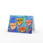 Colour Cats - Greeting Card
