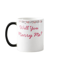 Colour Changing HIDDEN MESSAGE "Will You Marry Me? Mugs