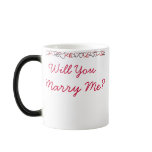 Colour Changing HIDDEN MESSAGE "Will You Marry Me? mugs
