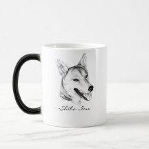 Colour Changing Shiba Inu Coffee Mug