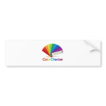 Colour Chequered bumper stickers