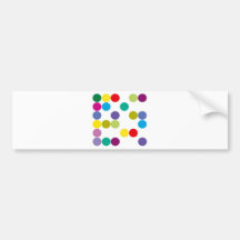 Colour Circles Products & Designs! Bumper Sticker