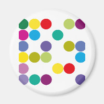 Colour Circles Products & Designs! Fridge Magnet