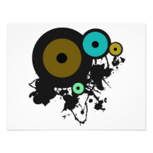 Colour Circles! Unique graphic design! Custom Invite