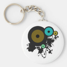 Colour Circles! Unique graphic design! Keychain