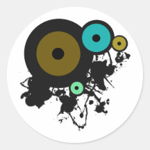 Colour Circles! Unique graphic design! Sticker