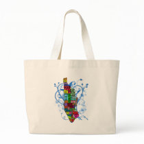 Colour Coded Manhattan Map Canvas Bag