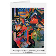 Colour Composition (Hommage Ã Sebastin Johann Bach Card