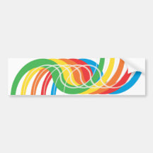 Colour Curves: Vector Illustration: Bumper Stickers