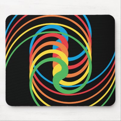 Colour Curves: Vector Illustration: Mousepads by spiritswitchboard