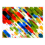 Colour Darts Light: Red Blue Yellow Green Post Card