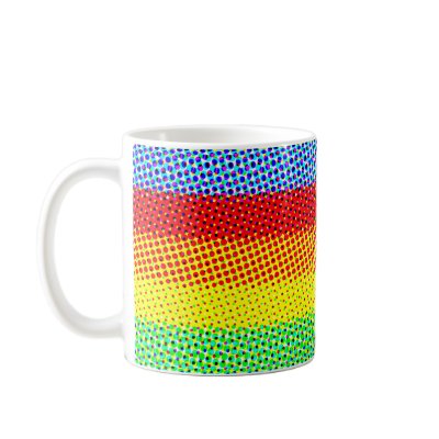 Colour Dots: Custom Coffee Mug by spiritswitchboard