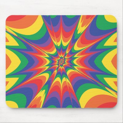 Colour Explosion: Abstract Art: Mousepad by spiritswitchboard