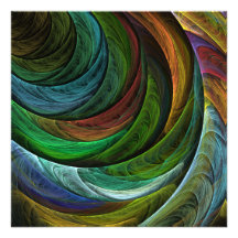 Colour Glory Abstract Art Invitations