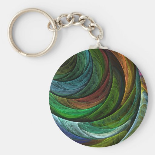 Colour Glory Abstract Art Keychain
